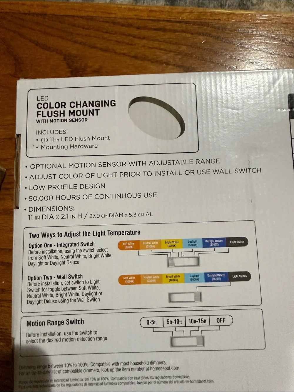 Sleek Black LED Flush Mount Ceiling Light by